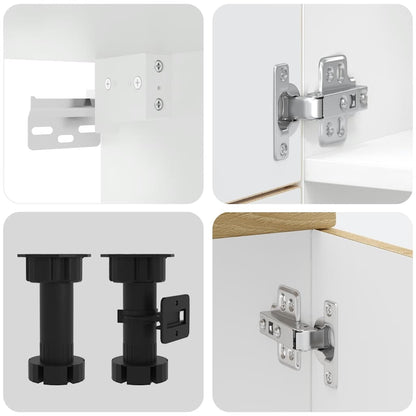 Set Mobili da Cucina 7 pz Lucca Rovere Sonoma in Truciolato | homemem39