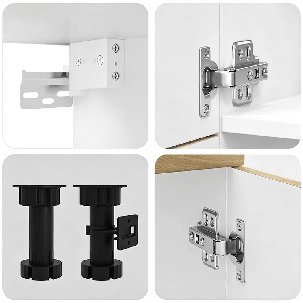 Set Mobili da Cucina 7 pz Lucca Rovere Sonoma in Truciolato