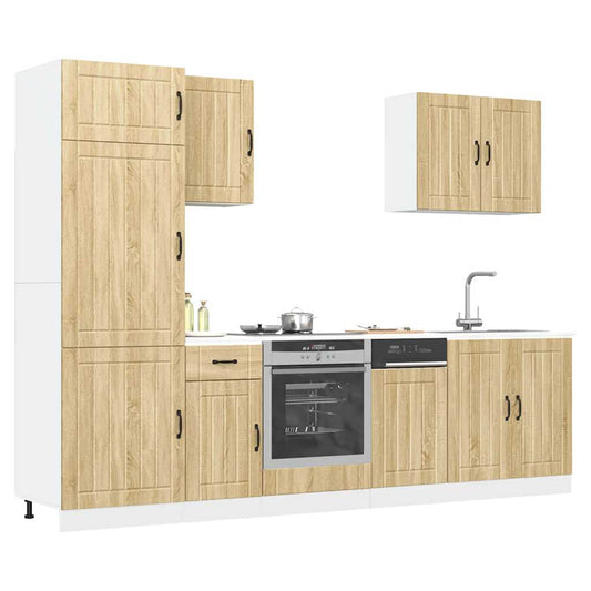 Set Mobili da Cucina 7 pz Lucca Rovere Sonoma in Truciolato | homemem39