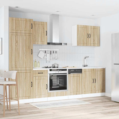Set Mobili da Cucina 7 pz Lucca Rovere Sonoma in Truciolato