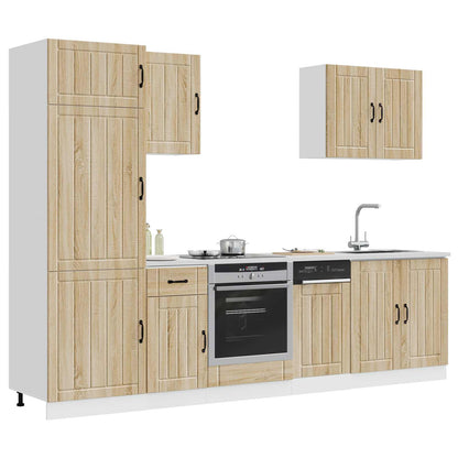 Set Mobili da Cucina 7 pz Lucca Rovere Sonoma in Truciolato
