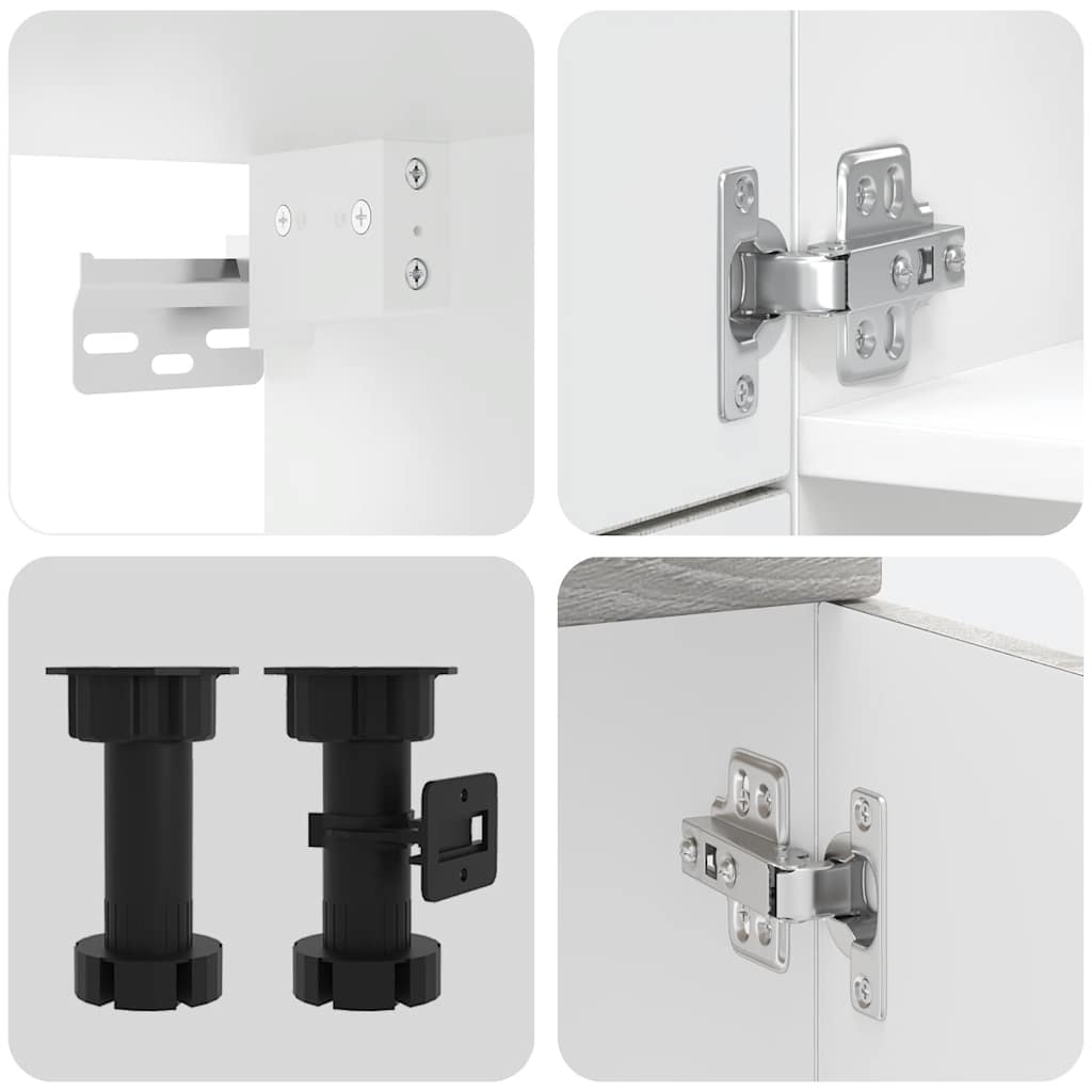 Set Mobili da Cucina 7 pz Porto Grigio Sonoma in Truciolato | homemem39