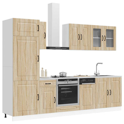 Set Mobili da Cucina 8 pz Kalmar Rovere Sonoma in Truciolato | homemem39