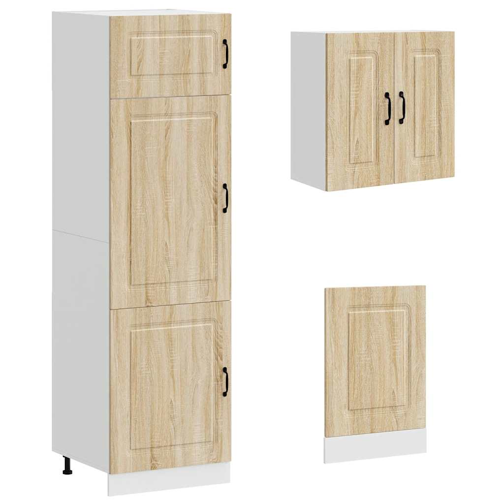 Set Mobili da Cucina 8 pz Kalmar Rovere Sonoma in Truciolato | homemem39