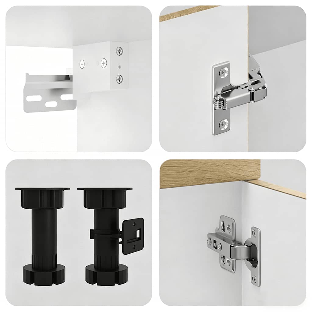 Set Mobili da Cucina 8 pz Kalmar Rovere Sonoma in Truciolato | homemem39
