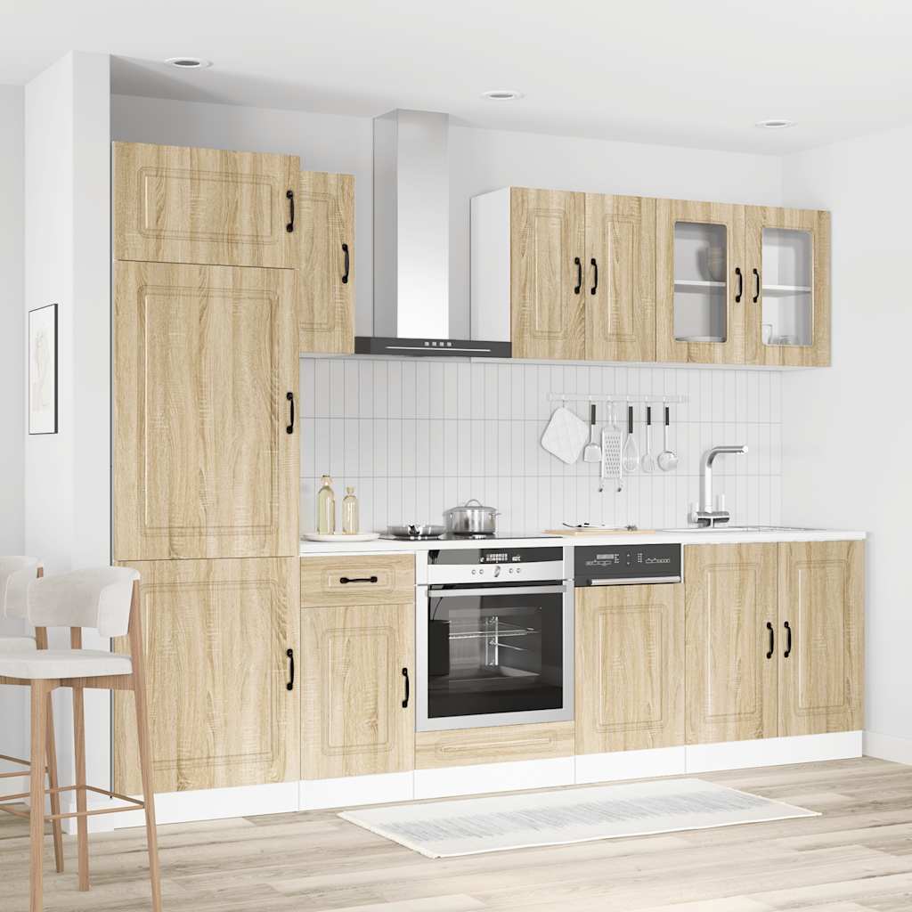 Set Mobili da Cucina 8 pz Kalmar Rovere Sonoma in Truciolato | homemem39