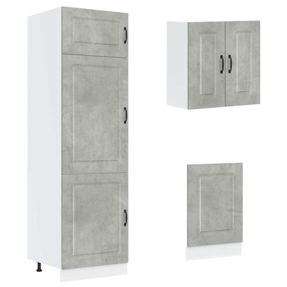 Set Mobili da Cucina 8 pz Kalmar Grigio Cemento in Truciolato | homemem39
