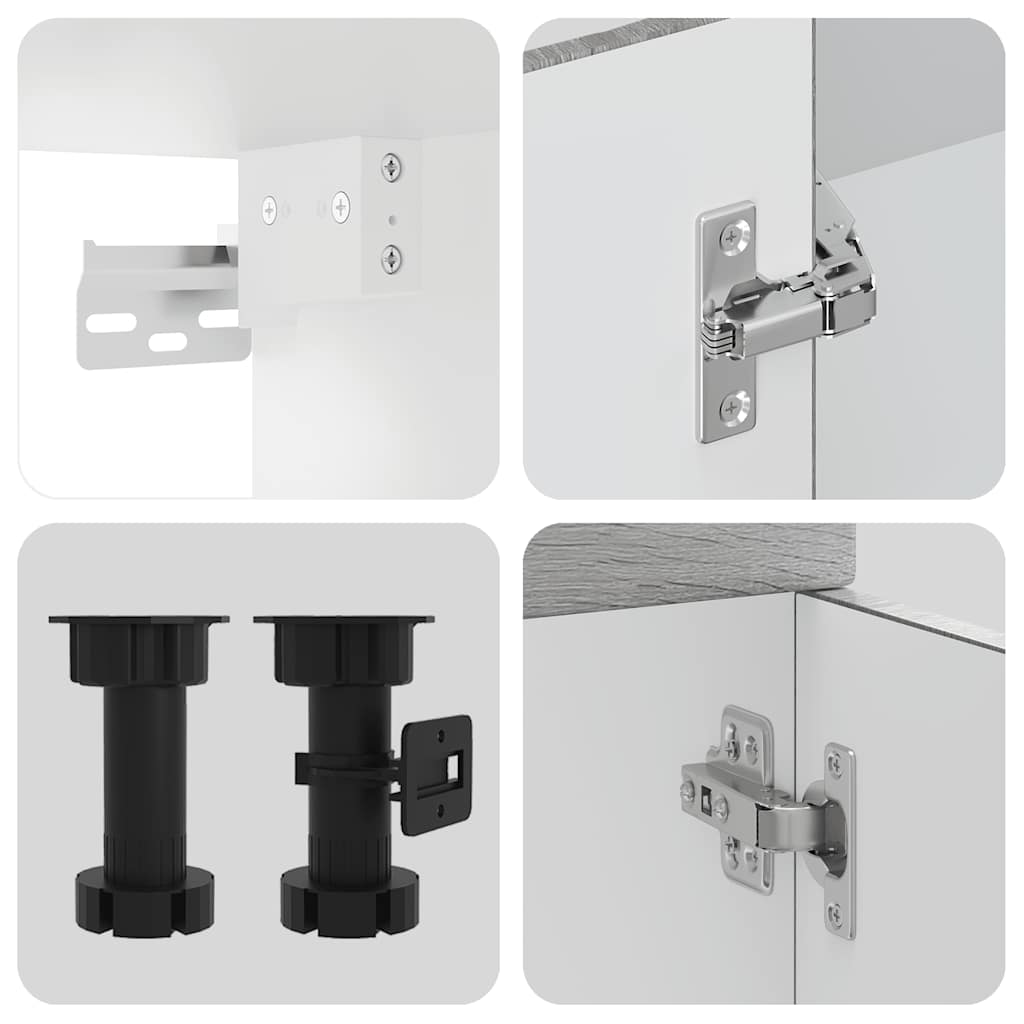 Set Mobili da Cucina 8 pz Kalmar Grigio Sonoma in Truciolato - homemem39