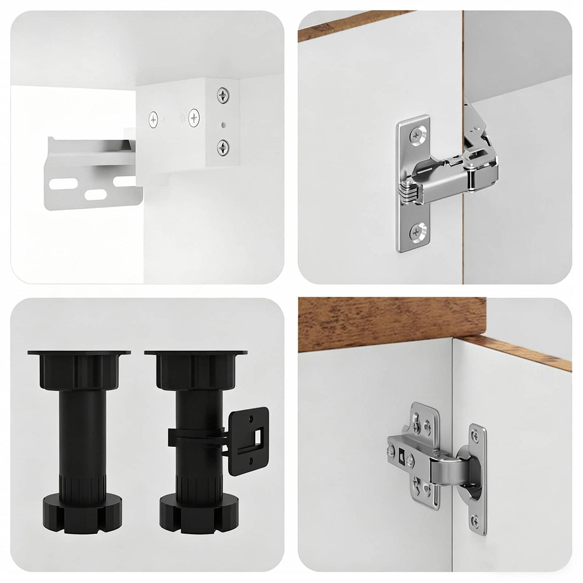 Set Mobili da Cucina 8 pz Kalmar Legno Vecchio in Truciolato