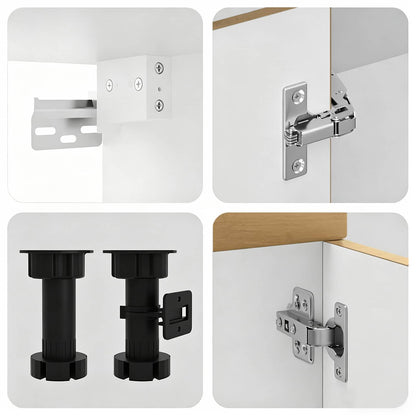 Set Mobili da Cucina 8 pz Kalmar Rovere Artigianale Truciolato