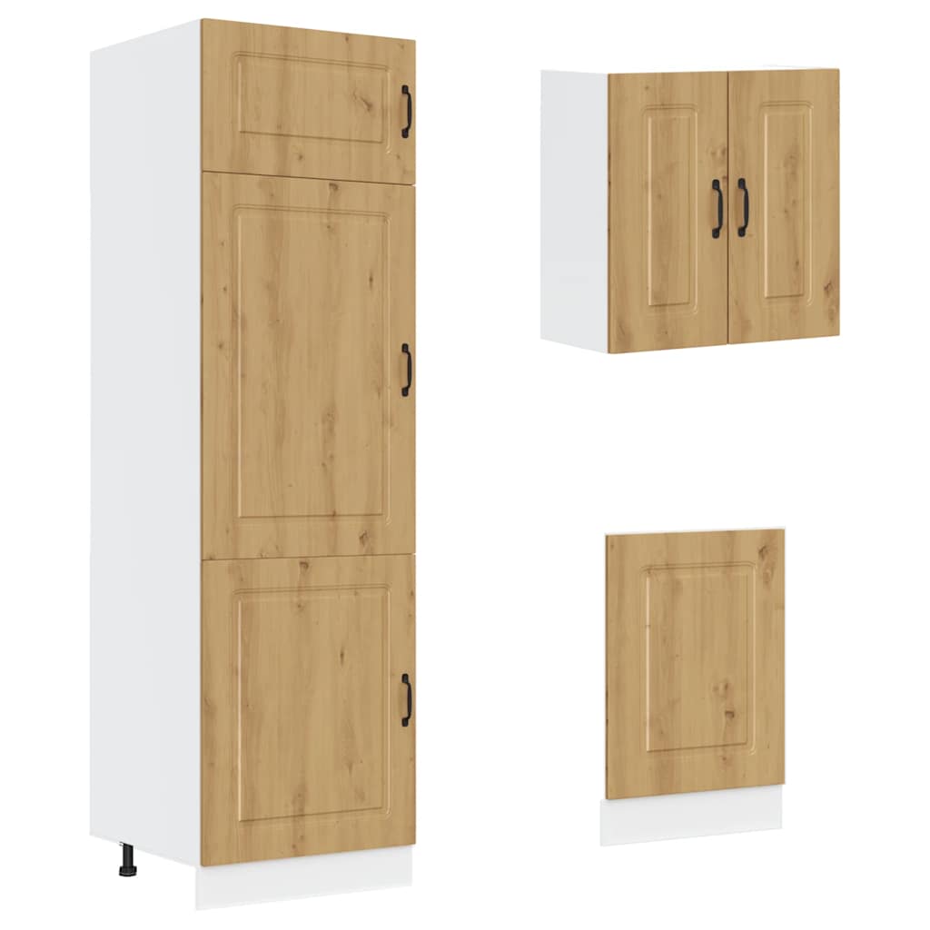 Set Mobili da Cucina 8 pz Kalmar Rovere Artigianale Truciolato | homemem39