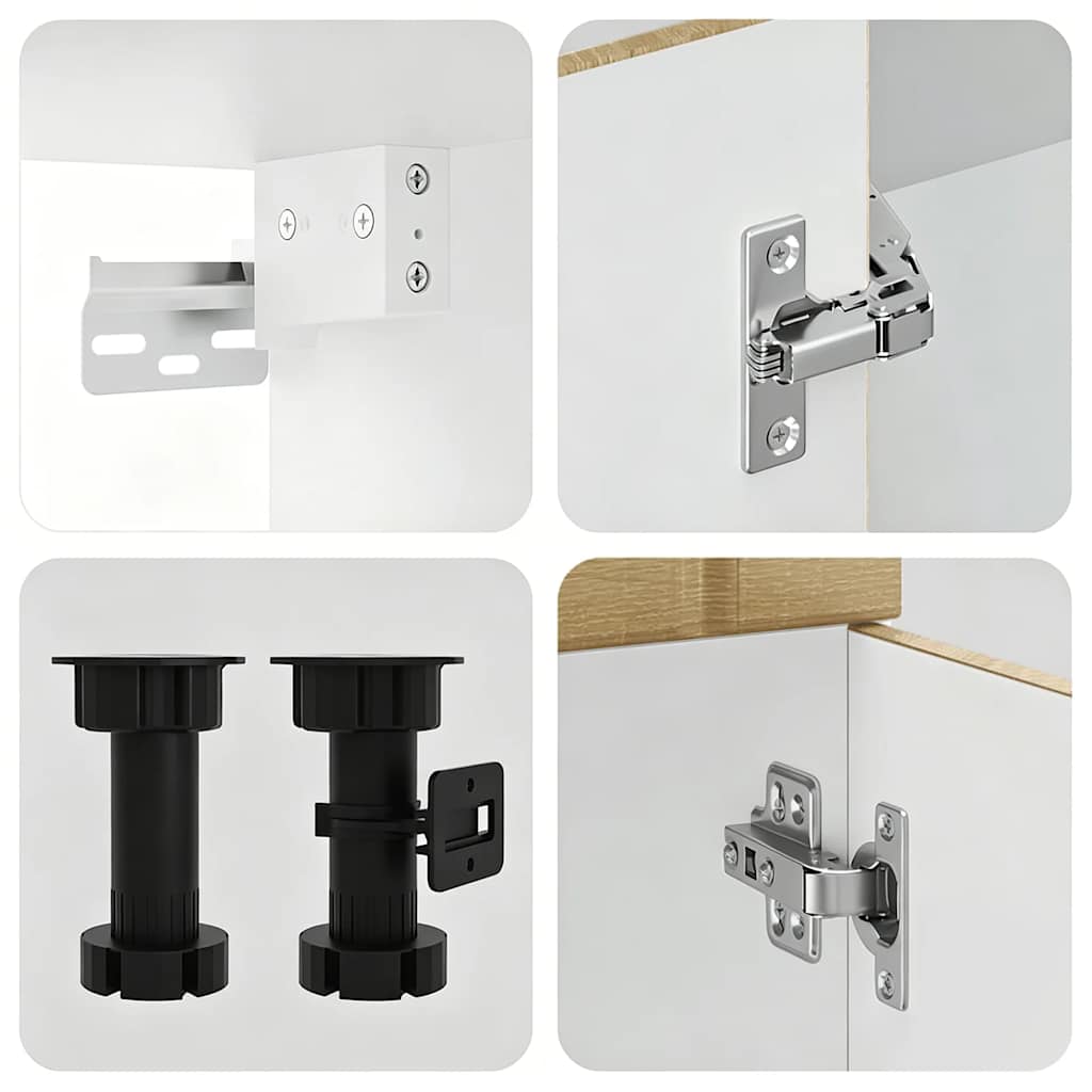 Set Mobili da Cucina 8 pz Lucca Rovere Sonoma in Truciolato