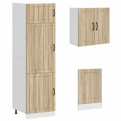 Set Mobili da Cucina 8 pz Lucca Rovere Sonoma in Truciolato