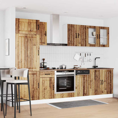 Set Mobili da Cucina 8 pz Kalmar Legno Vecchio in Truciolato | homemem39