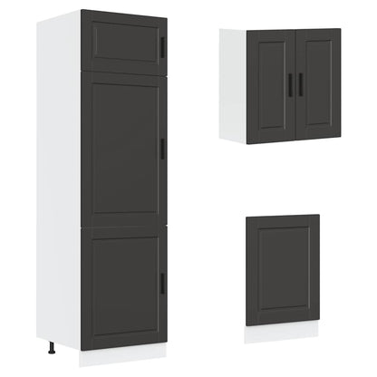 Set Mobili da Cucina 8 pz Porto Neri Legno Multistrato | homemem39