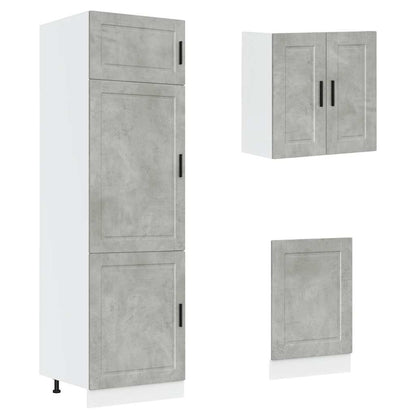 Set Mobili da Cucina 8 pz Kalmar Grigio Cemento in Truciolato | homemem39