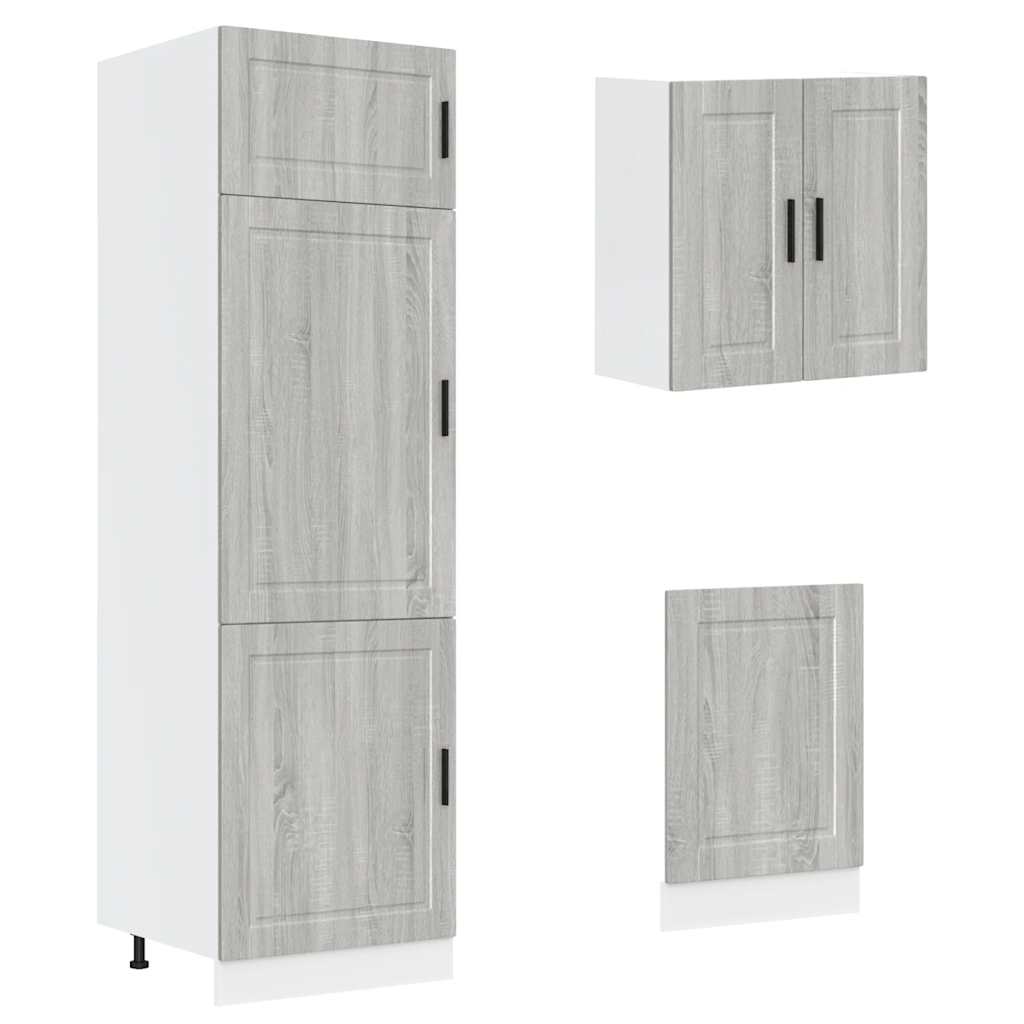 Set Mobili da Cucina 8 pz Kalmar Grigio Sonoma in Truciolato | homemem39