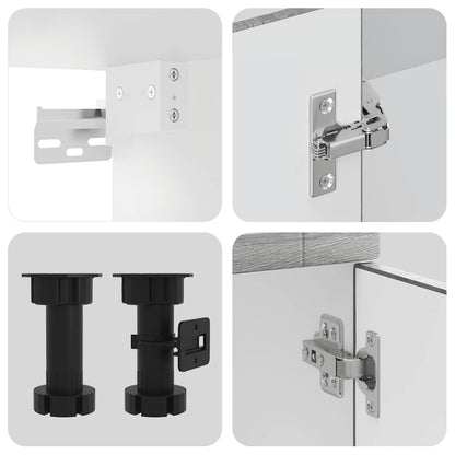 Set Mobili da Cucina 8 pz Kalmar Grigio Sonoma in Truciolato | homemem39