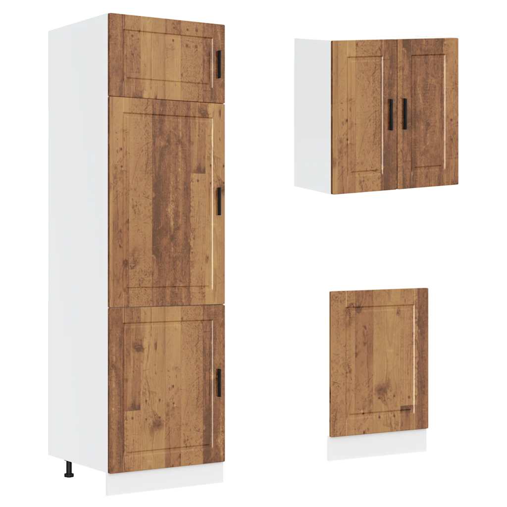 Set Mobili da Cucina 8 pz Kalmar Legno Vecchio in Truciolato | homemem39