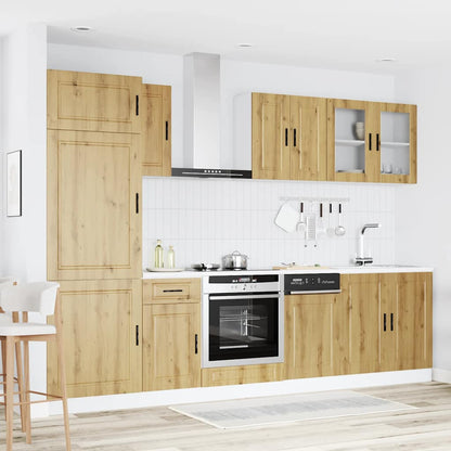 Set Mobili da Cucina 8 pz Kalmar Rovere Artigianale Truciolato | homemem39