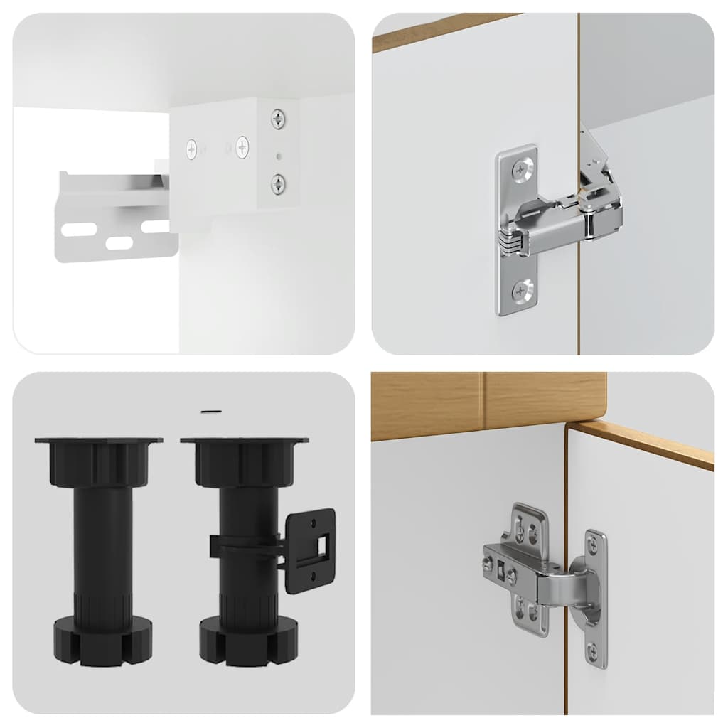 Set Mobili da Cucina 8 pz Kalmar Rovere Artigianale Truciolato | homemem39