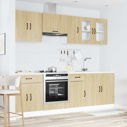 Set Mobili da Cucina 8 pz Kalmar Rovere Sonoma in Truciolato | homemem39