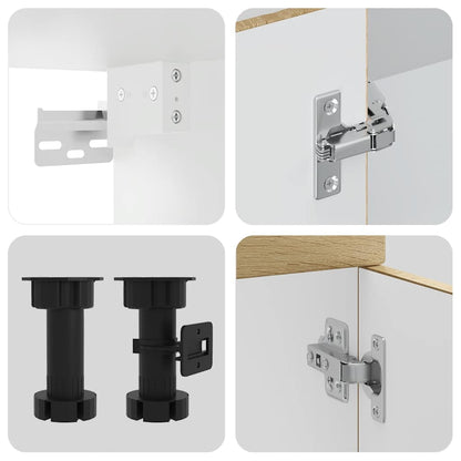 Set Mobili da Cucina 8 pz Kalmar Rovere Sonoma in Truciolato | homemem39