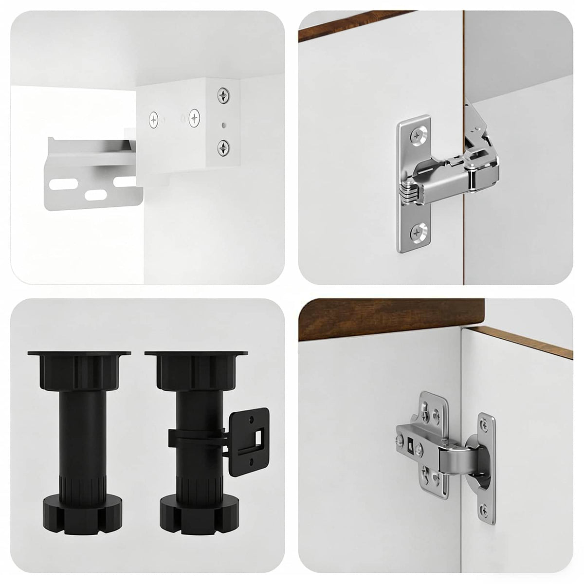 Set Mobili da Cucina 8 pz Kalmar Rovere Fumo Legno Multistrato