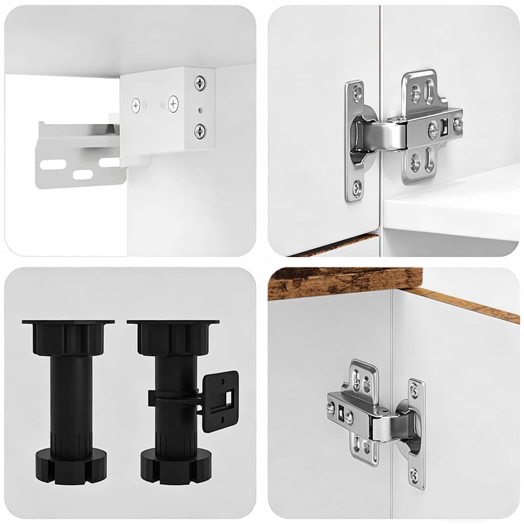 Set Mobili da Cucina 8 pz Kalmar Legno Vecchio in Truciolato