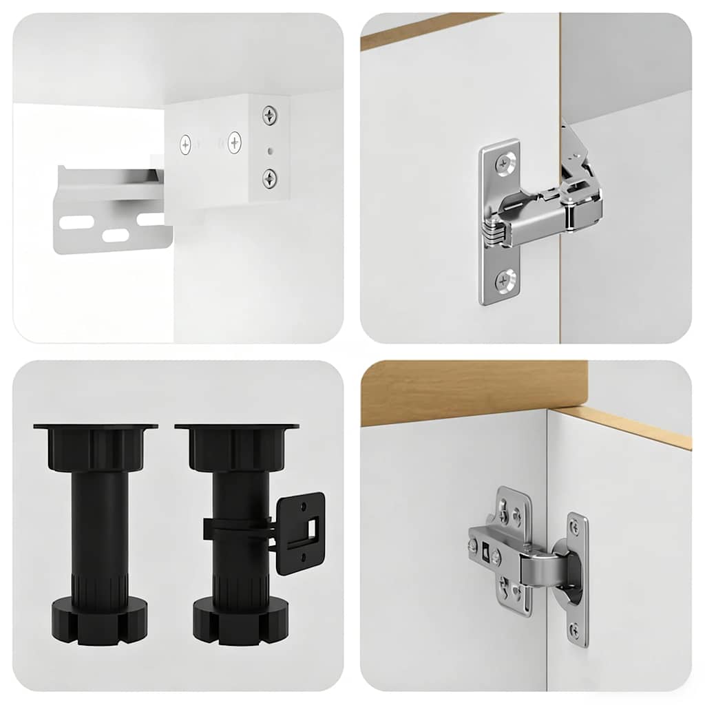 Set Mobili da Cucina 8 pz Kalmar Rovere Artigianale Truciolato