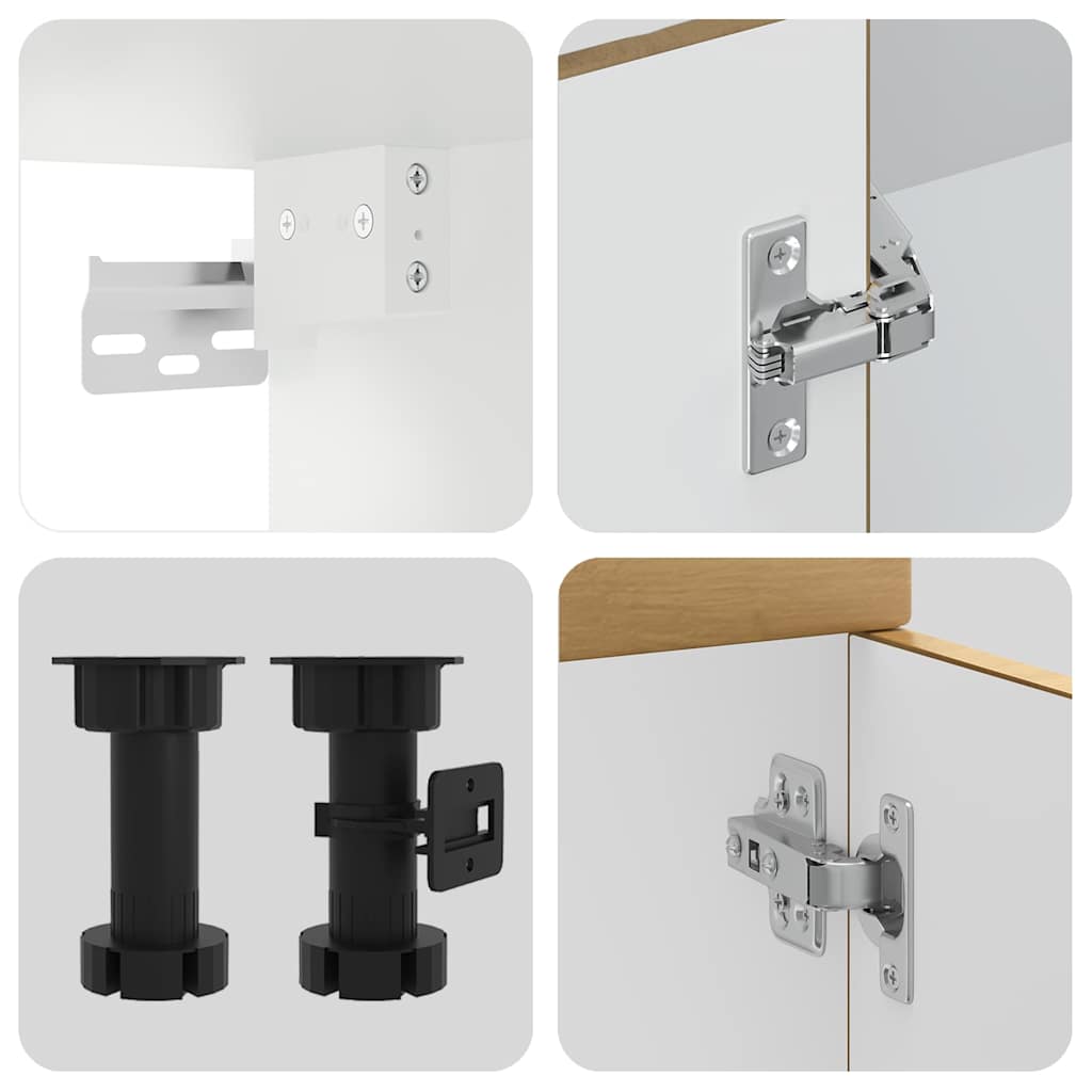 Set Mobili da Cucina 8 pz Kalmar Rovere Artigianale Truciolato