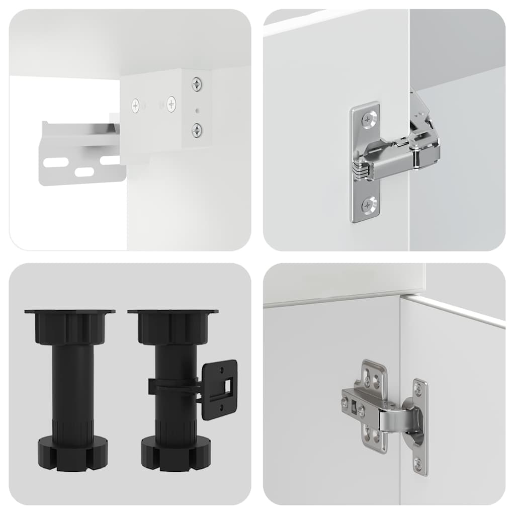 Set Mobili da Cucina 8 pz Porto Bianco Legno Multistrato | homemem39