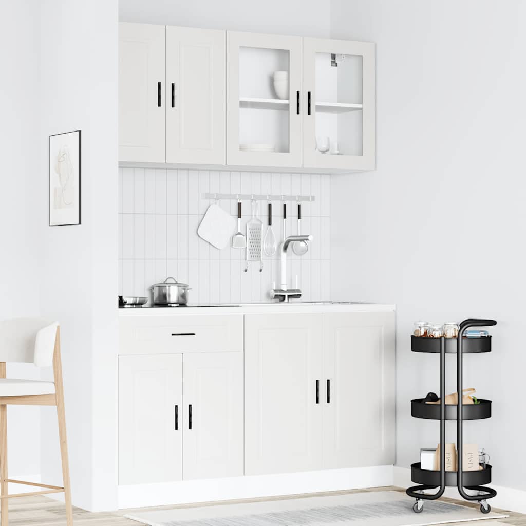 Set Mobili da Cucina 4 pz Porto Bianchi Legno Multistrato | homemem39