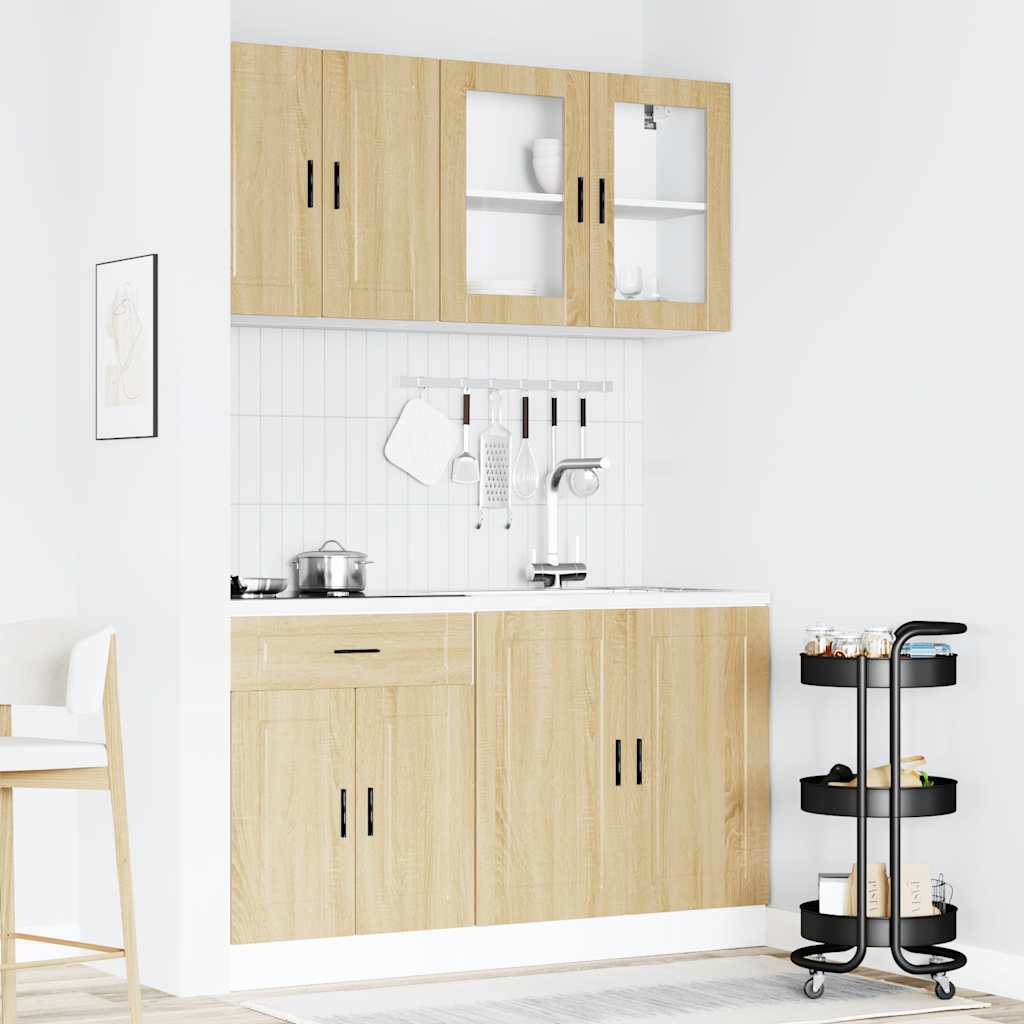 Set Mobili da Cucina 4 pz Porto Rovere Sonoma in Truciolato | homemem39