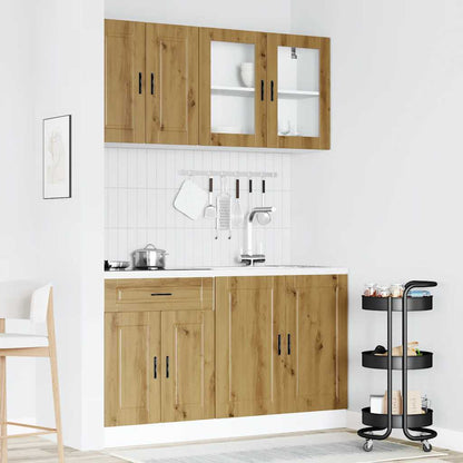 Set Mobili da Cucina 4 pz Kalmar Rovere Artigianale Truciolato | homemem39
