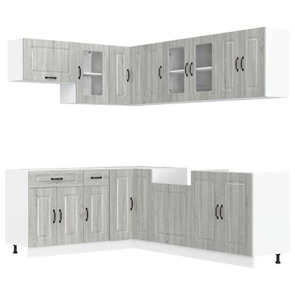 Set Mobili da Cucina 11 pz Kalmar Grigio Sonoma in Truciolato | homemem39
