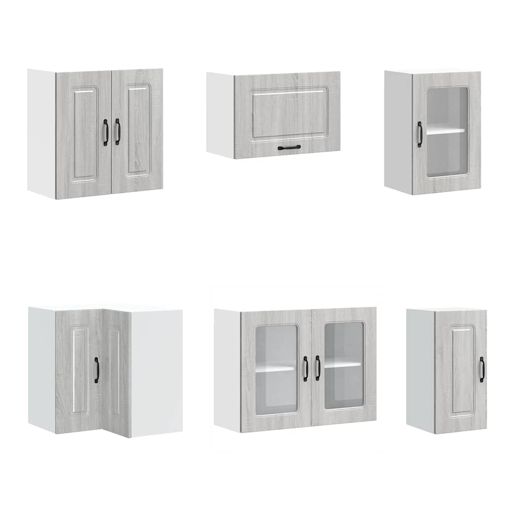 Set Mobili da Cucina 11 pz Kalmar Grigio Sonoma in Truciolato | homemem39