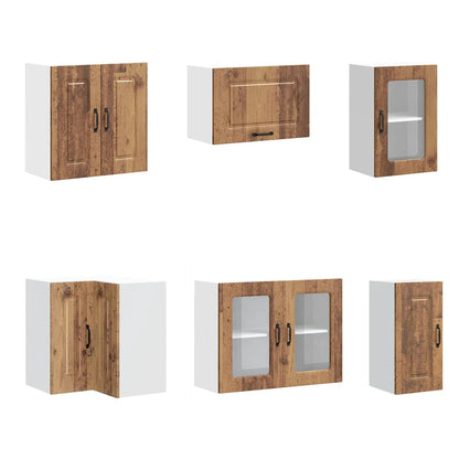 Set Mobili da Cucina 11 pz Kalmar Legno Vecchio in Truciolato - homemem39