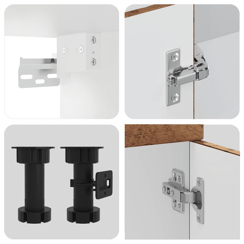 Set Mobili da Cucina 11 pz Kalmar Legno Vecchio in Truciolato - homemem39