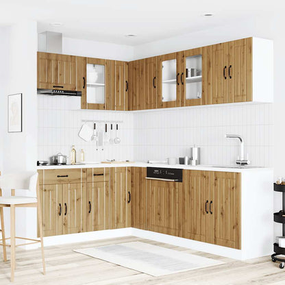 Set Mobili da Cucina 11 pz Lucca Rovere Artigianale Truciolato | homemem39