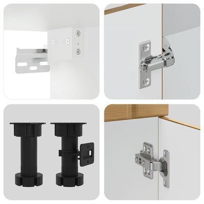 Set Mobili da Cucina 11 pz Lucca Rovere Artigianale Truciolato | homemem39