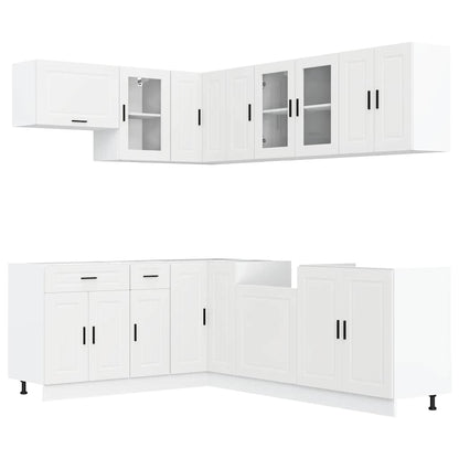 Set Mobili da Cucina 11 pz Porto Bianchi Legno Multistrato | homemem39