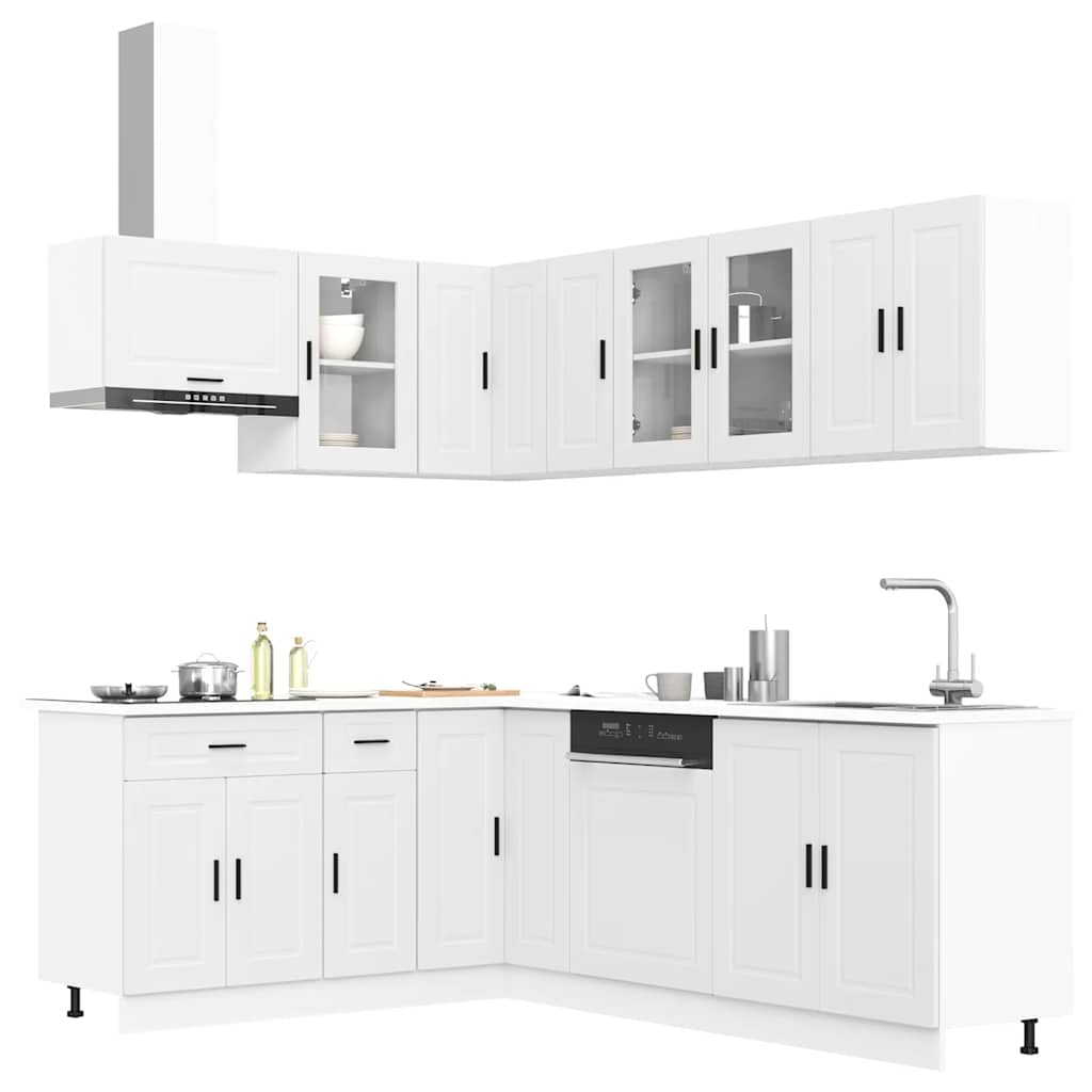 Set Mobili da Cucina 11 pz Porto Bianchi Legno Multistrato | homemem39