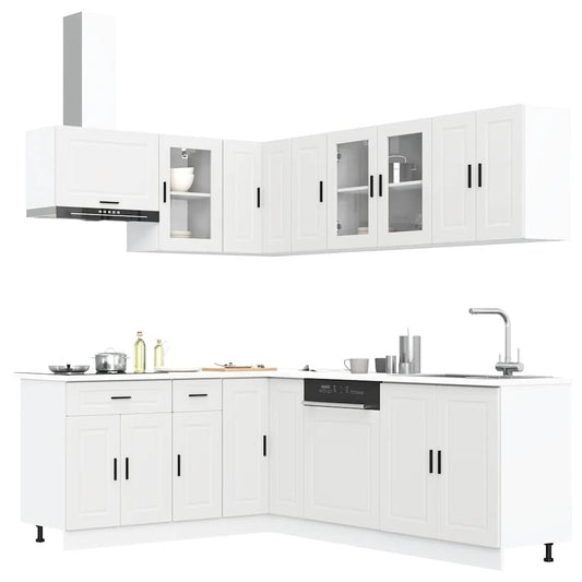 Set Mobili da Cucina 11 pz Porto Bianchi Legno Multistrato | homemem39