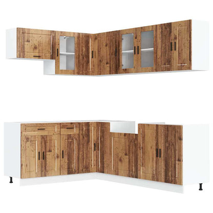 Set Mobili da Cucina 11 pz Porto Legno Antico in Truciolato | homemem39