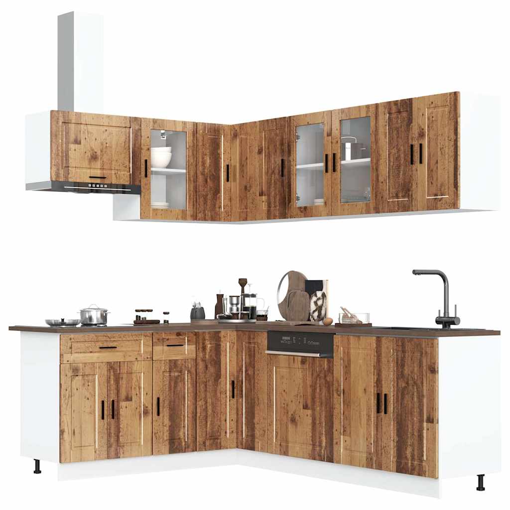 Set Mobili da Cucina 11 pz Porto Legno Antico in Truciolato | homemem39