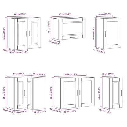 Set Mobili da Cucina 11 pz Porto Rovere Artigianale Truciolato | homemem39