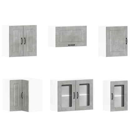 Set Mobili da Cucina 11 pz Kalmar Grigio Cemento in Truciolato | homemem39
