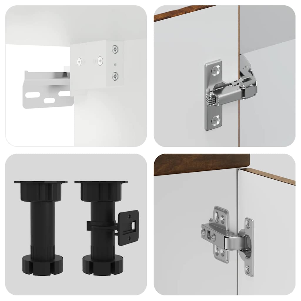 Set Mobili da Cucina 11 pz Kalmar Rovere Fumo Legno Multistrato | homemem39