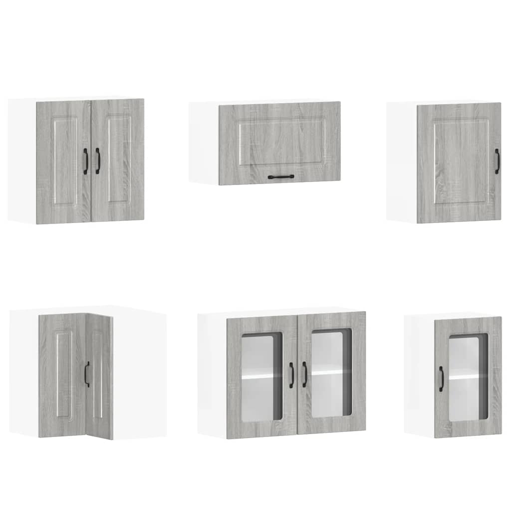Set Mobili da Cucina 11 pz Kalmar Grigio Sonoma in Truciolato | homemem39